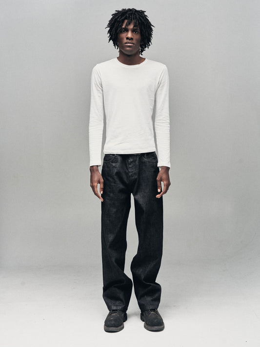 Relaxed Straight Selvedge Denim Jeans
