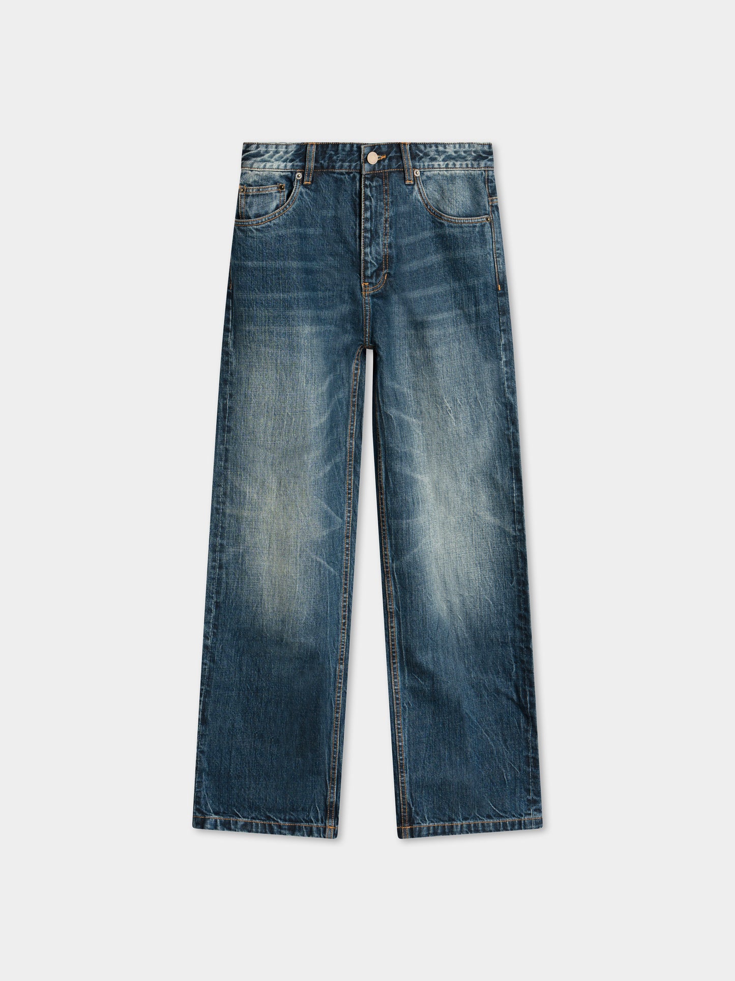 Relaxed Straight Selvedge Denim Jeans