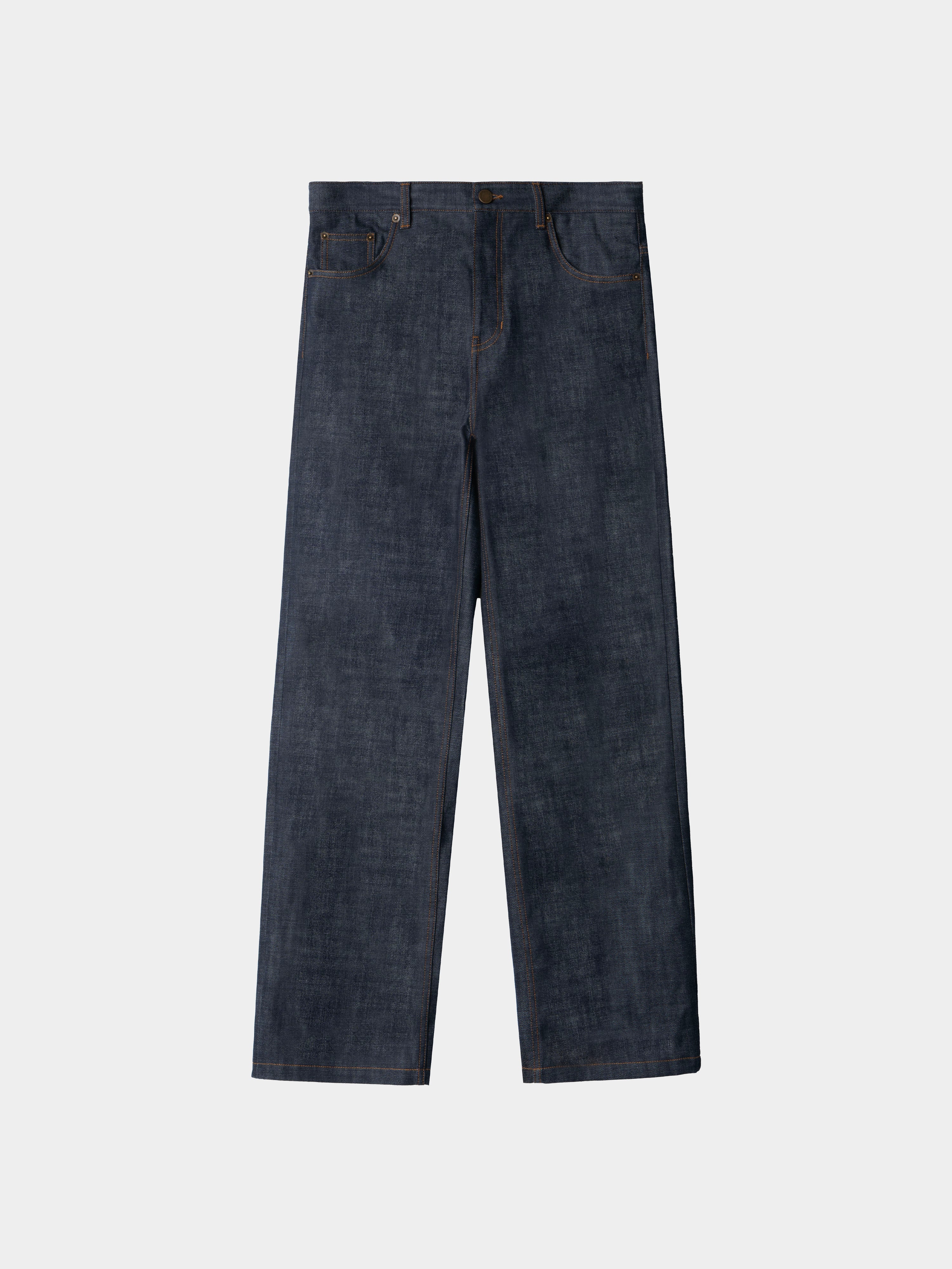 Relaxed Straight Selvedge Denim Jeans