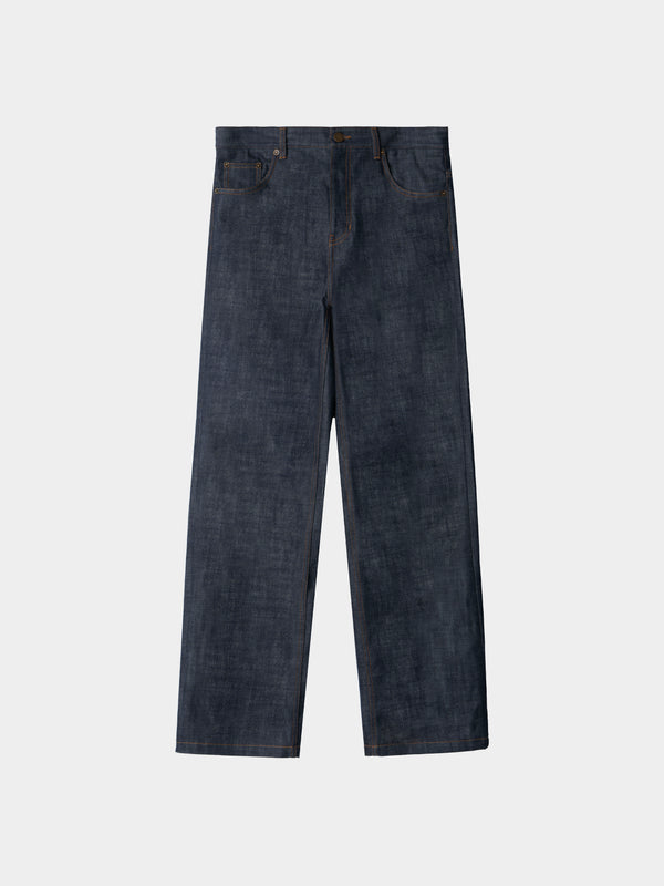 Relaxed Straight Selvedge Denim Jeans