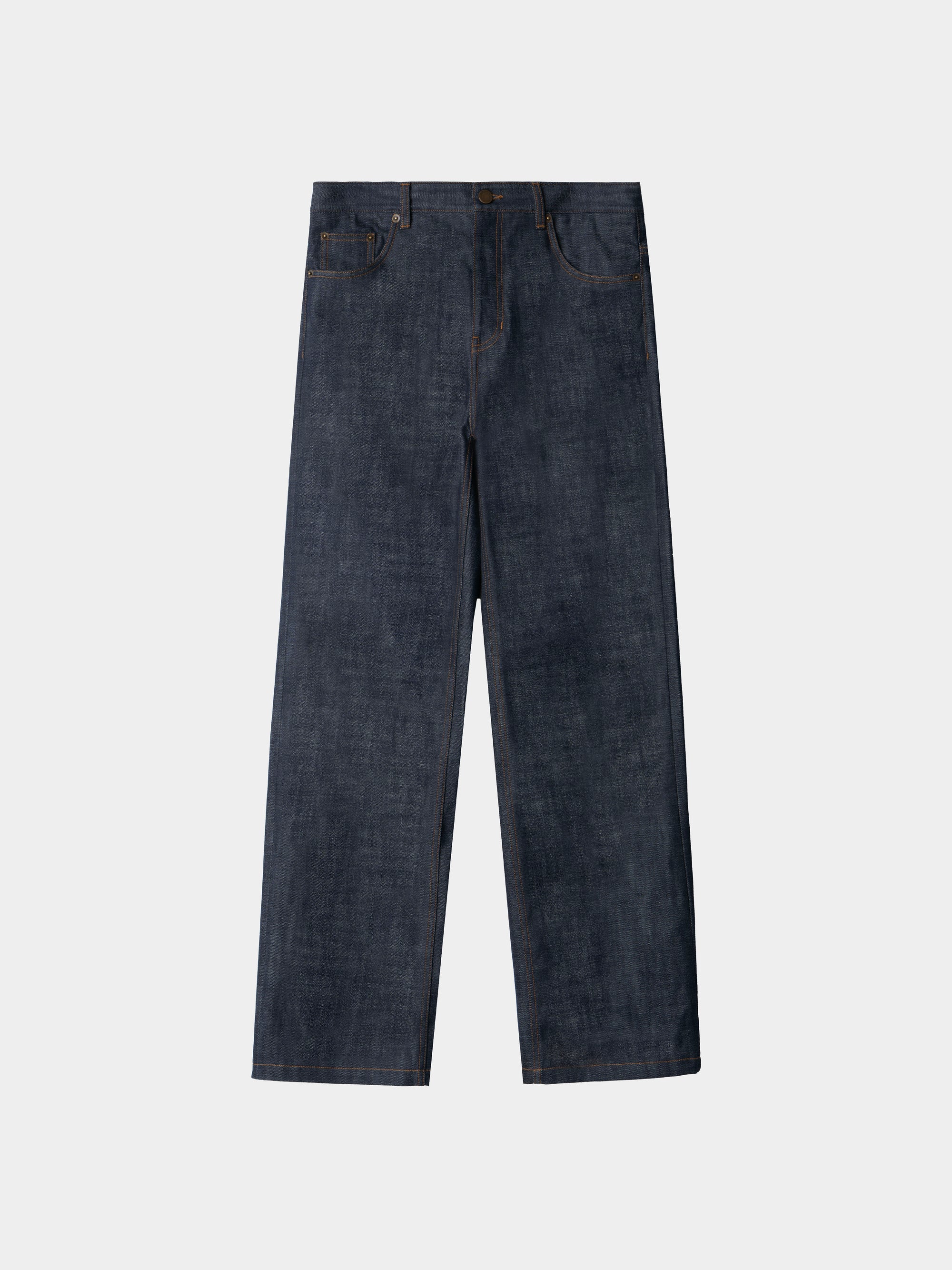 Relaxed Straight Selvedge Denim Jeans