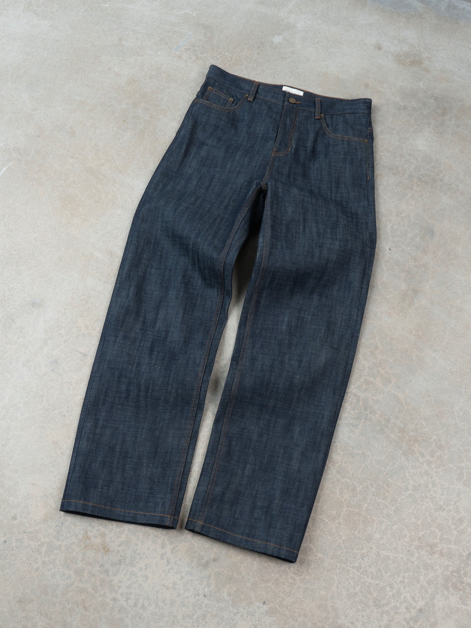 Relaxed Straight Selvedge Denim Jeans